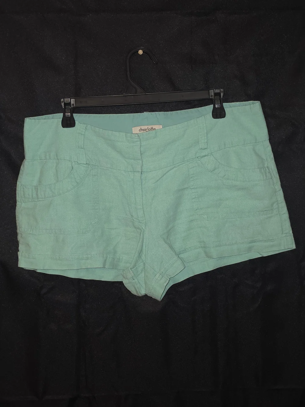 Charlotte Russe Mint Green High Waist Casual Shorts